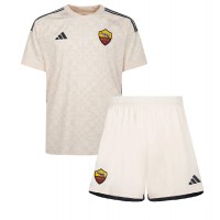 Koszulka piłkarska AS Roma Bryan Cristante #4 Strój wyjazdowy dla dzieci 2023-24 tanio Krótki Rękaw (+ Krótkie spodenki)